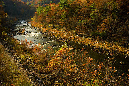 The Maury River Through Goshen Pass in Fall, VA